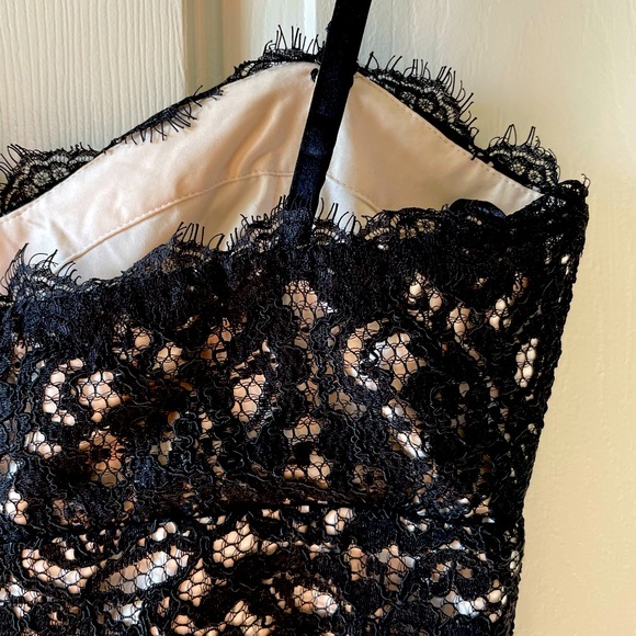 Brand new White House Black Market strapless black lace dress 🖤💥 - Picture 7 of 12